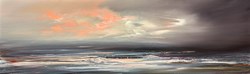 Resting Sea by Philip Raskin - Original Painting on Board sized 40x12 inches. Available from Whitewall Galleries